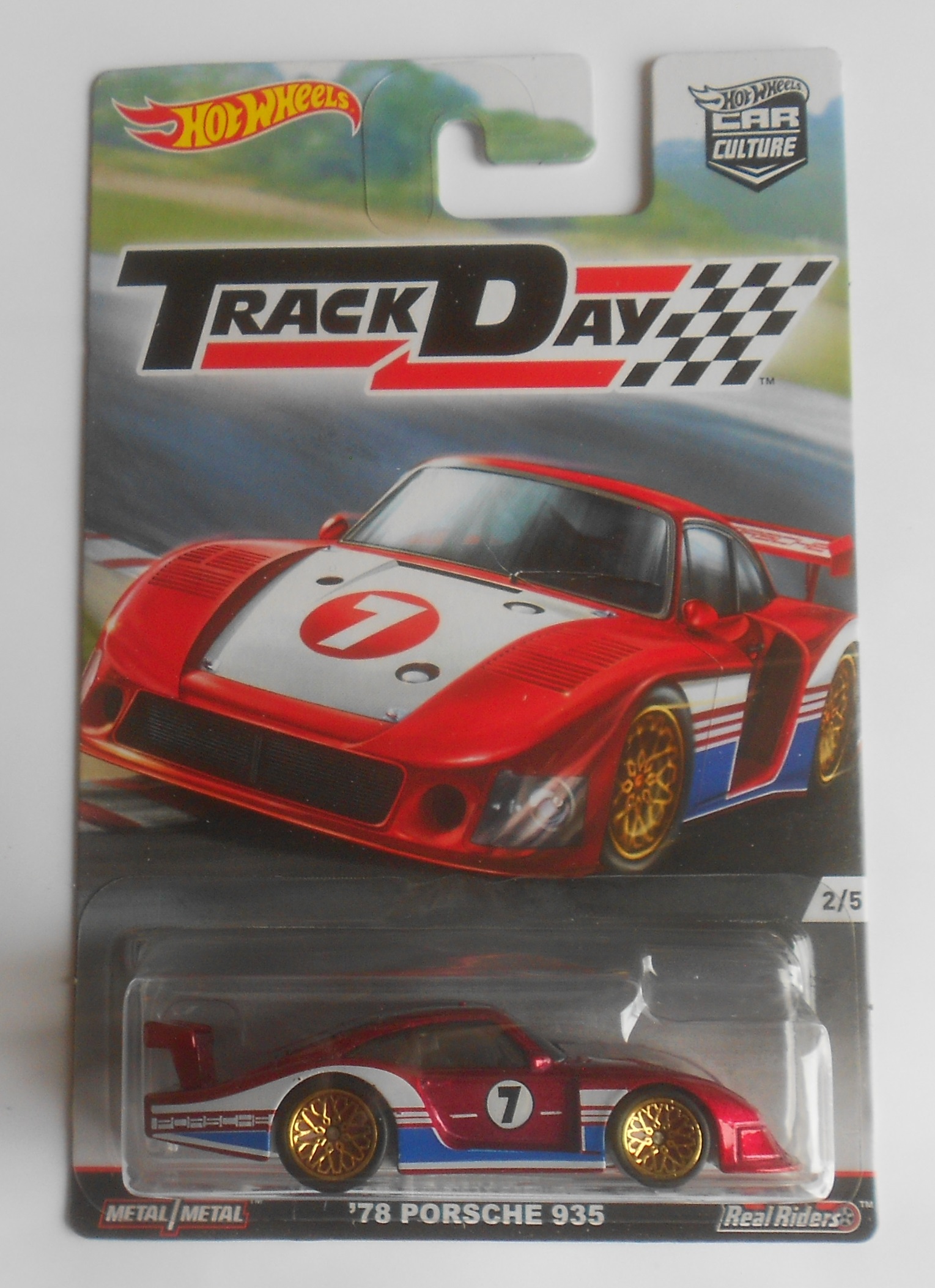HOT WHEELS CAR CULTURE TRACK DAY #2 '78 PORSCHE 935 RED W/ RR'S MINT ON ...